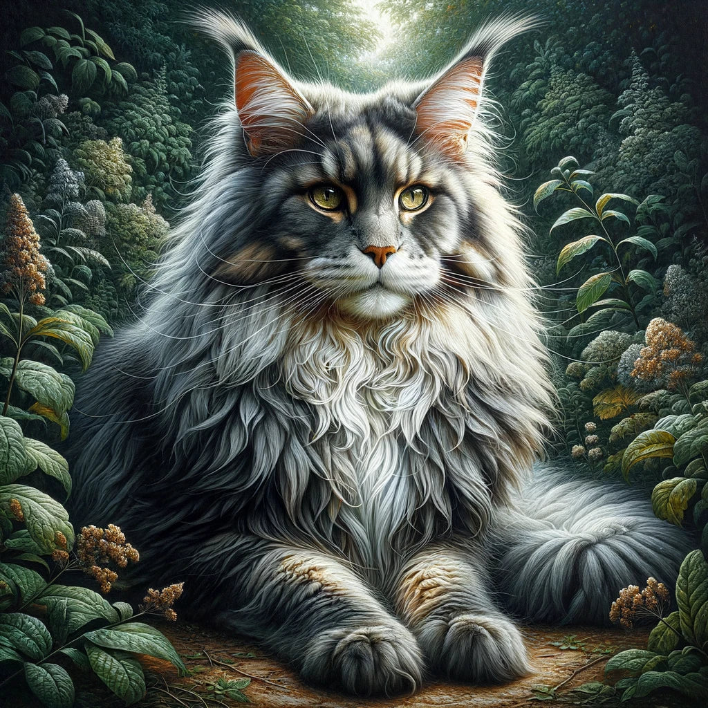Majestic Maine Coon Cotton Cushion