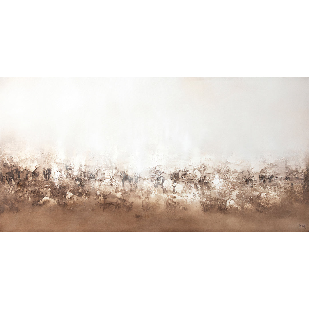 Landa Panoramic Framed Printed Canvas