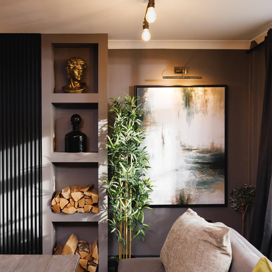 Verde II Portrait Framed Printed Canvas