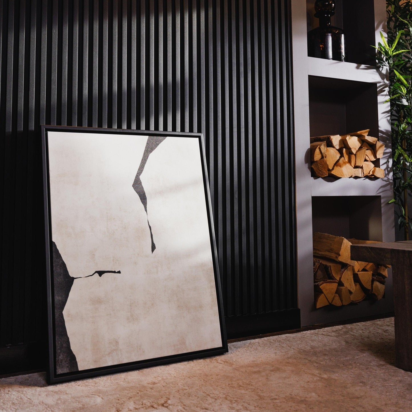 Oslo II Portrait Framed Printed Canvas