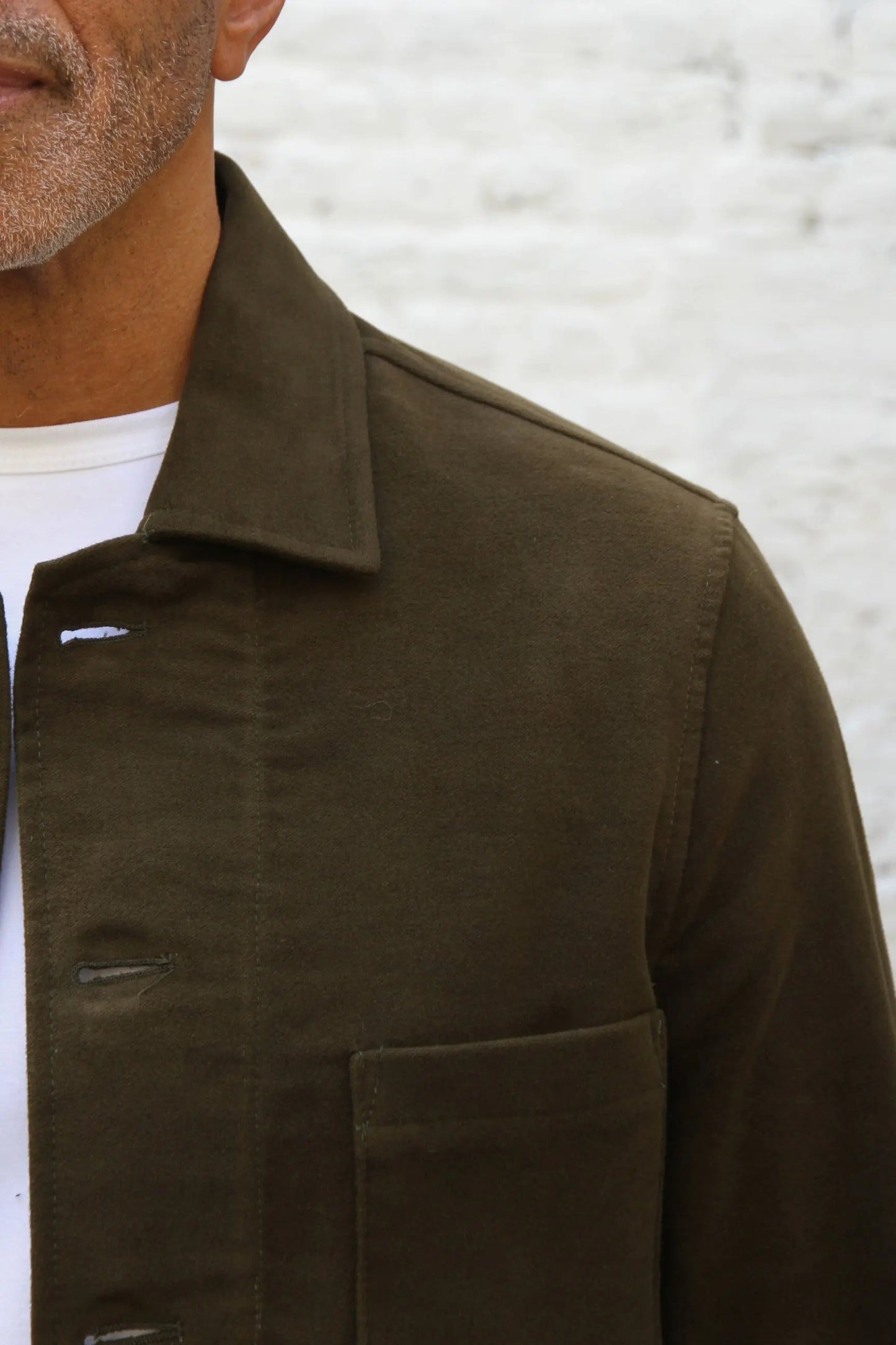Marchant Jacket  - Olive Moleskin