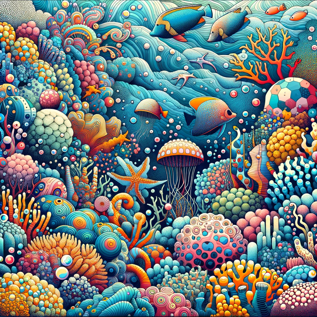 Marine Pop Fusion Canvas