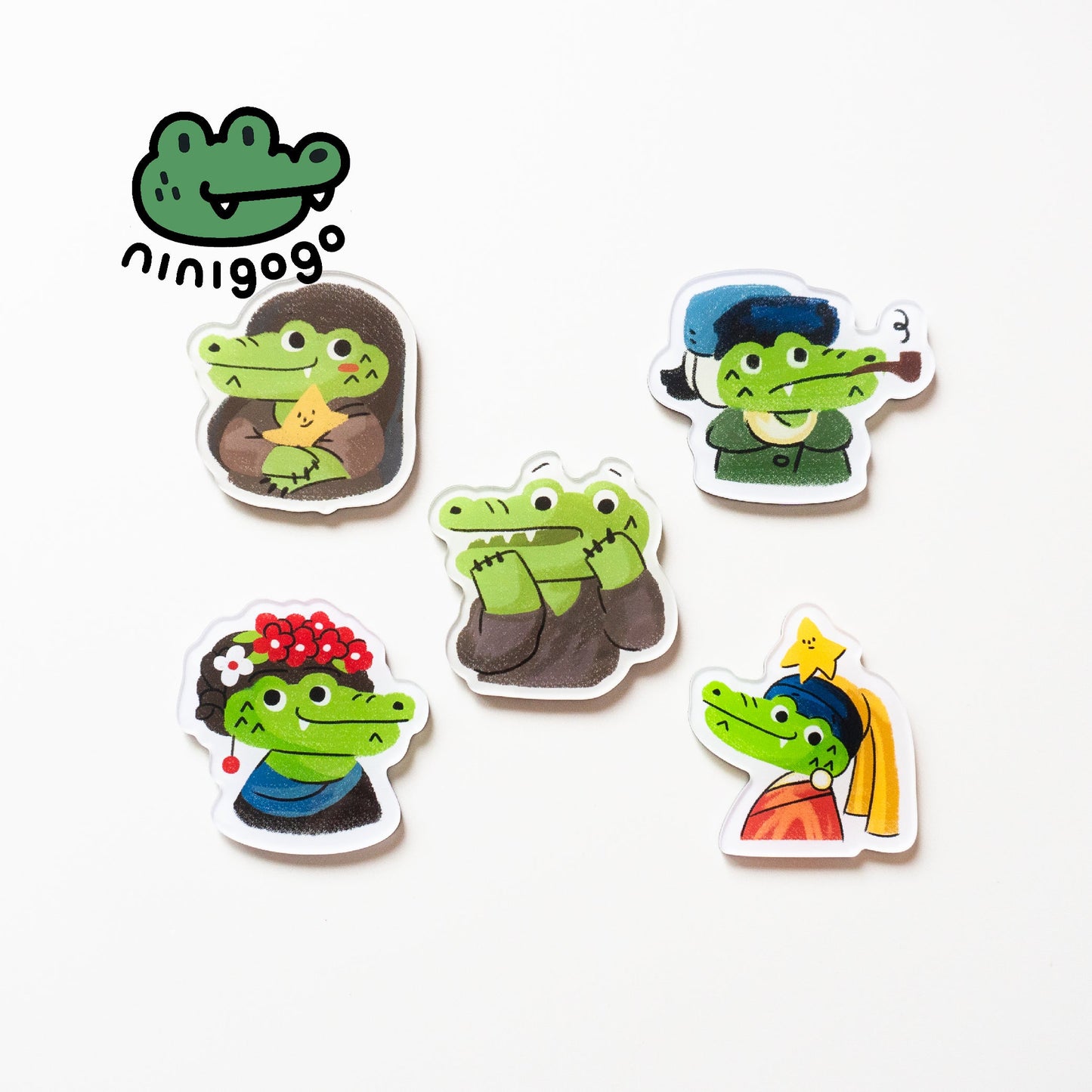 NINIGOGO | Girl And Pearl Earring EGO Magnet