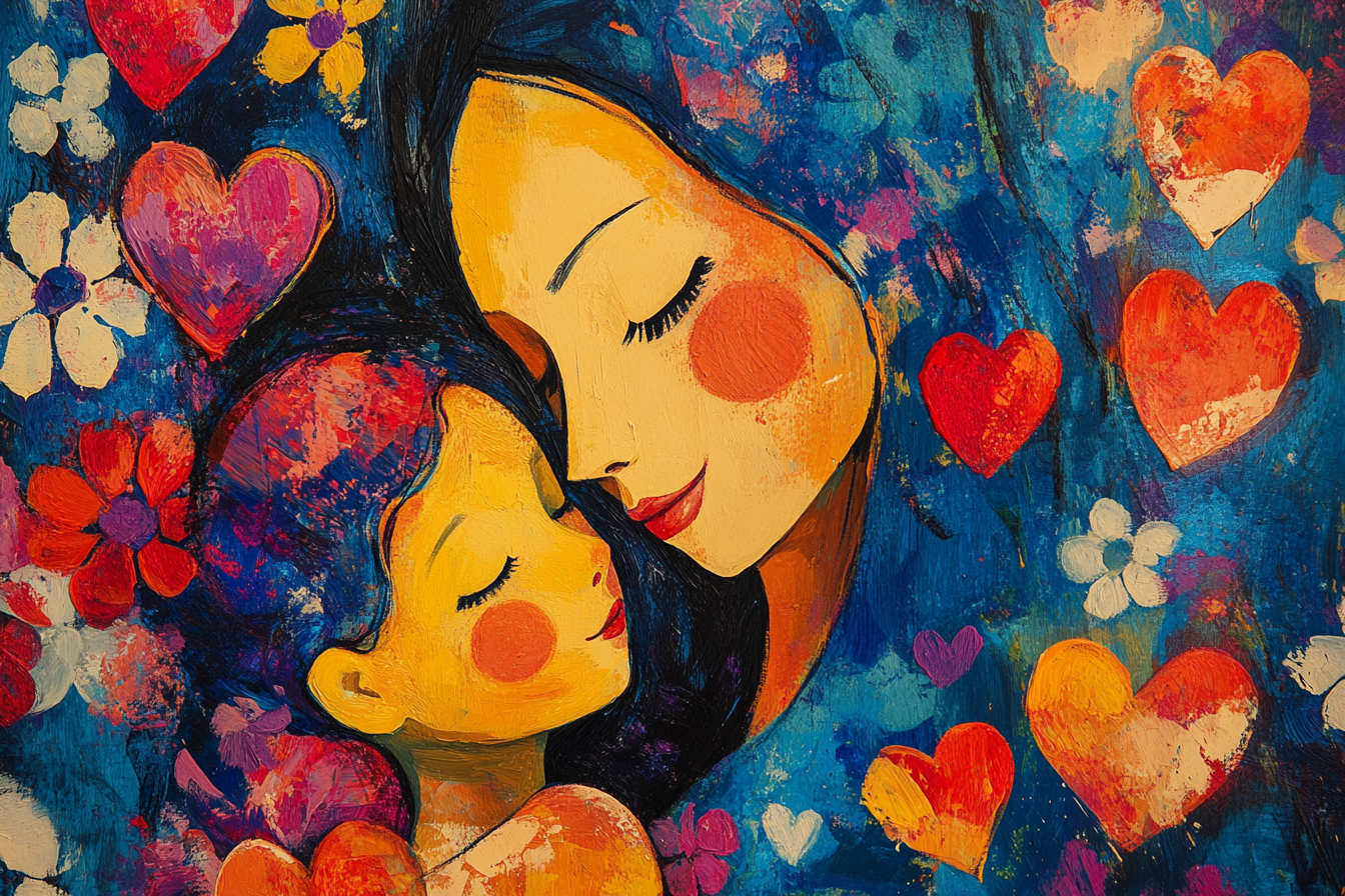 Maternal Embrace Canvas