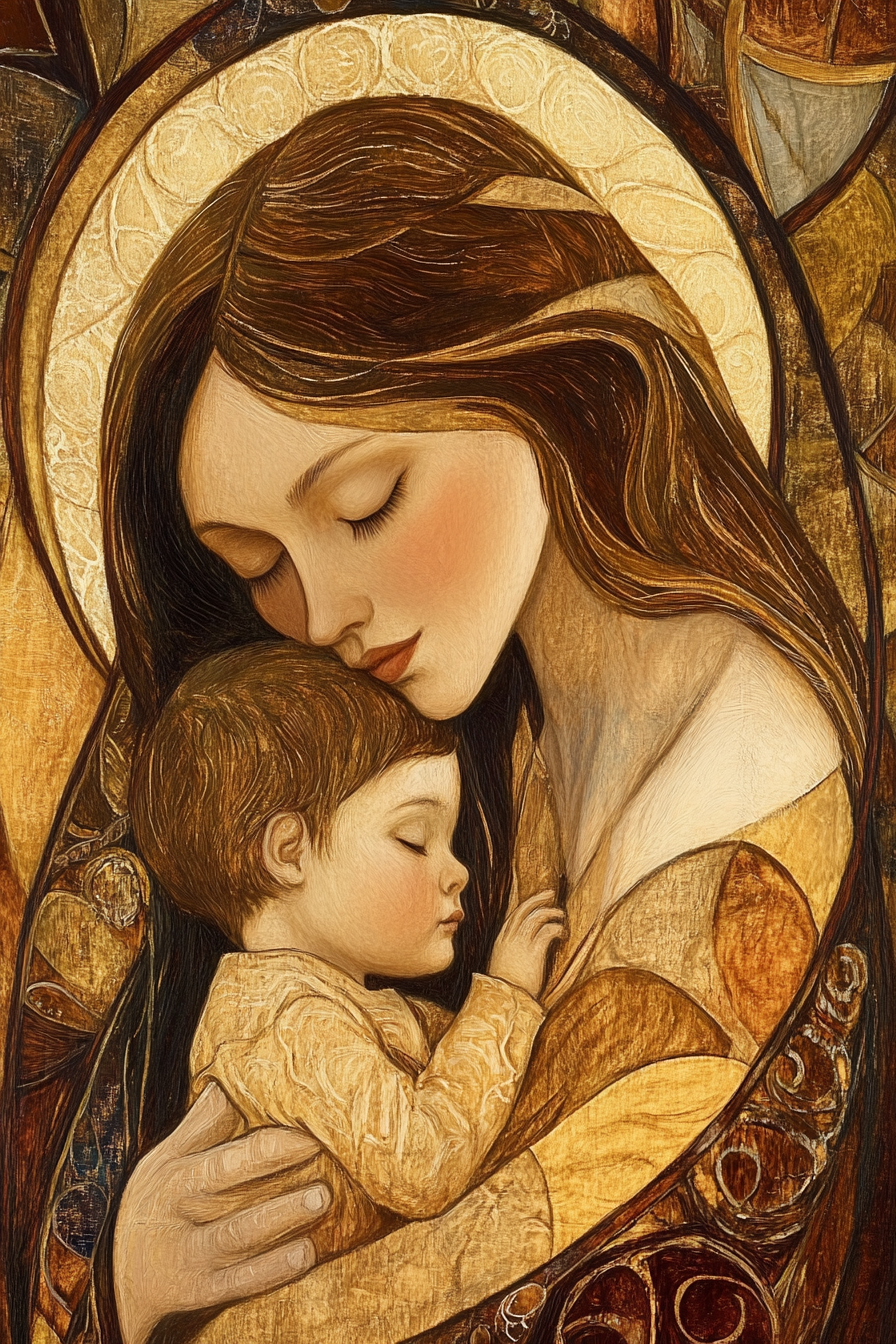 Maternal Serenity Canvas