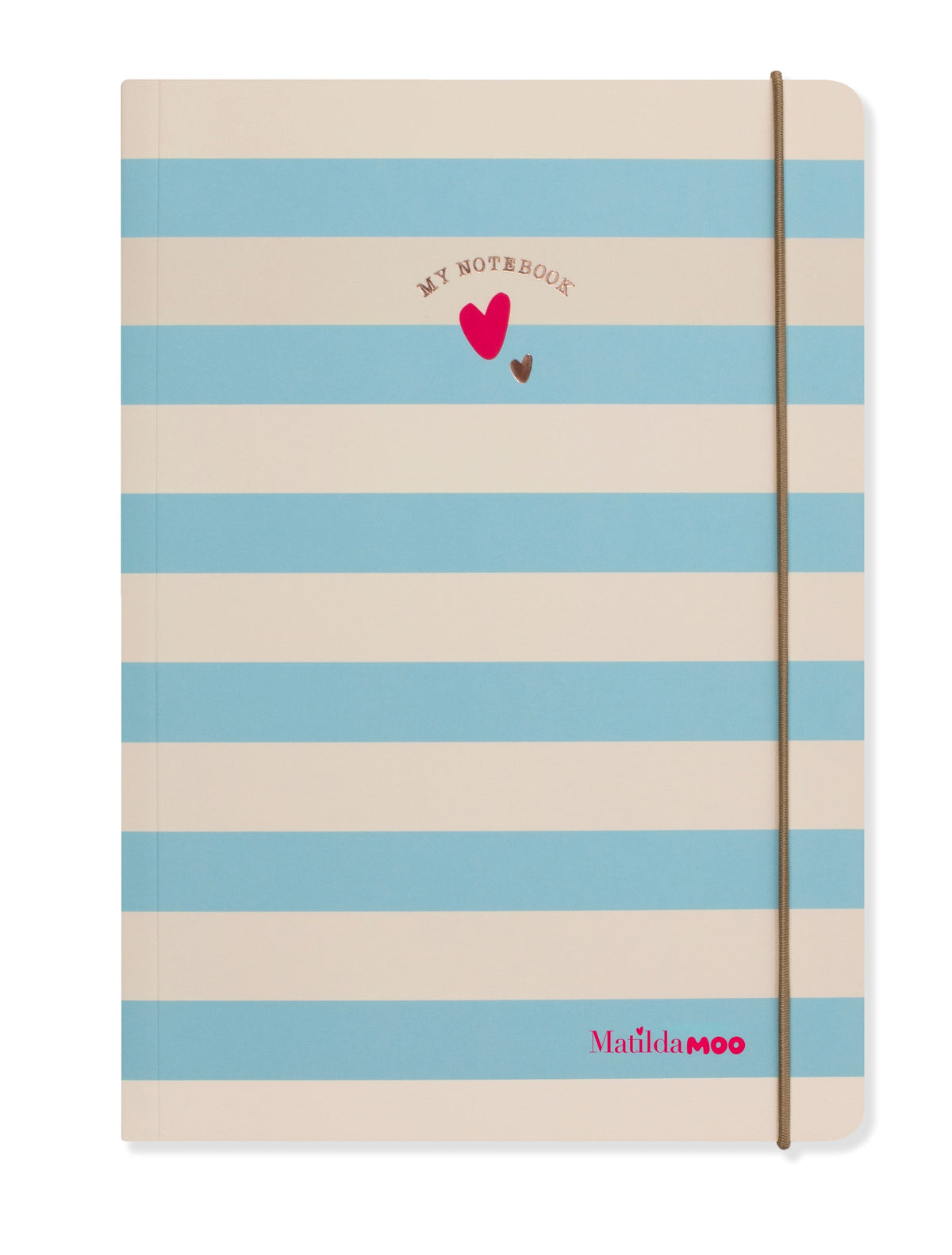 Matilda Moo | A5 Ruled Notebook | Striped