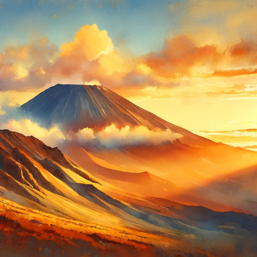 Mauna Kea Sunset Glow Canvas