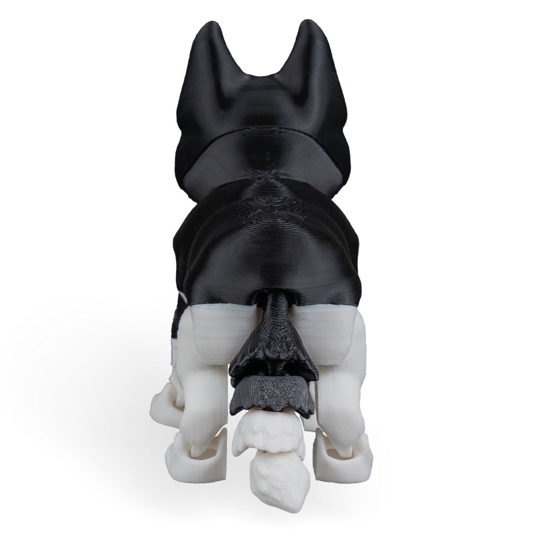 Maya the Husky – 3D Printed Dog Figurine | Optional Doghouse | Waggle Tails – Second Bark | Miniature Husky Gift