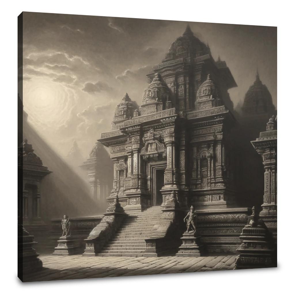 Dhakeshwari Temple Classic Elegance Canvas