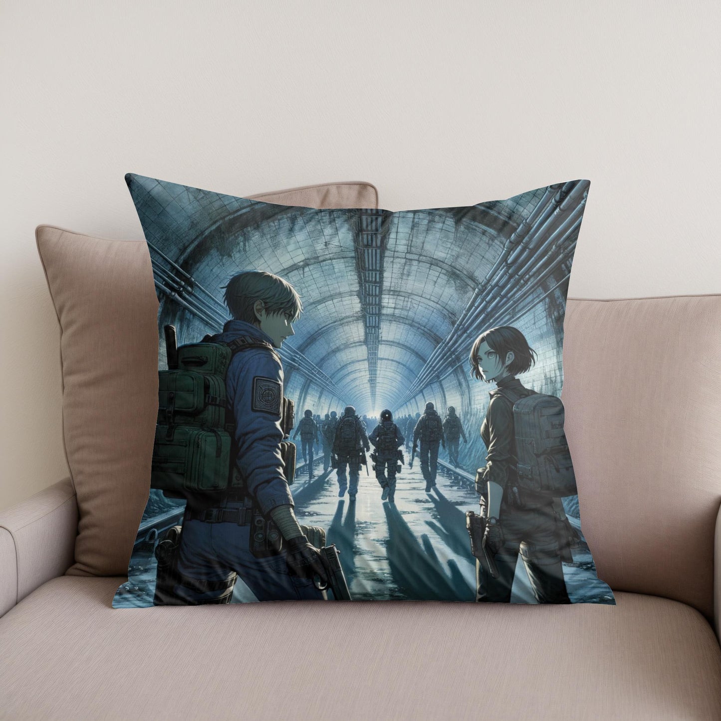 Subterranean Secrets Cotton Cushion