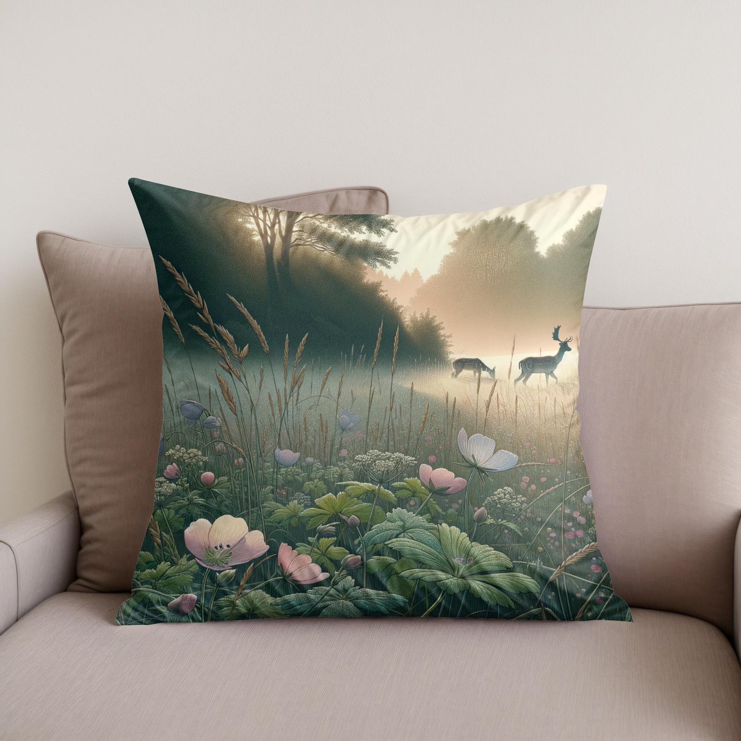 Meadow Dawn Cotton Cushion