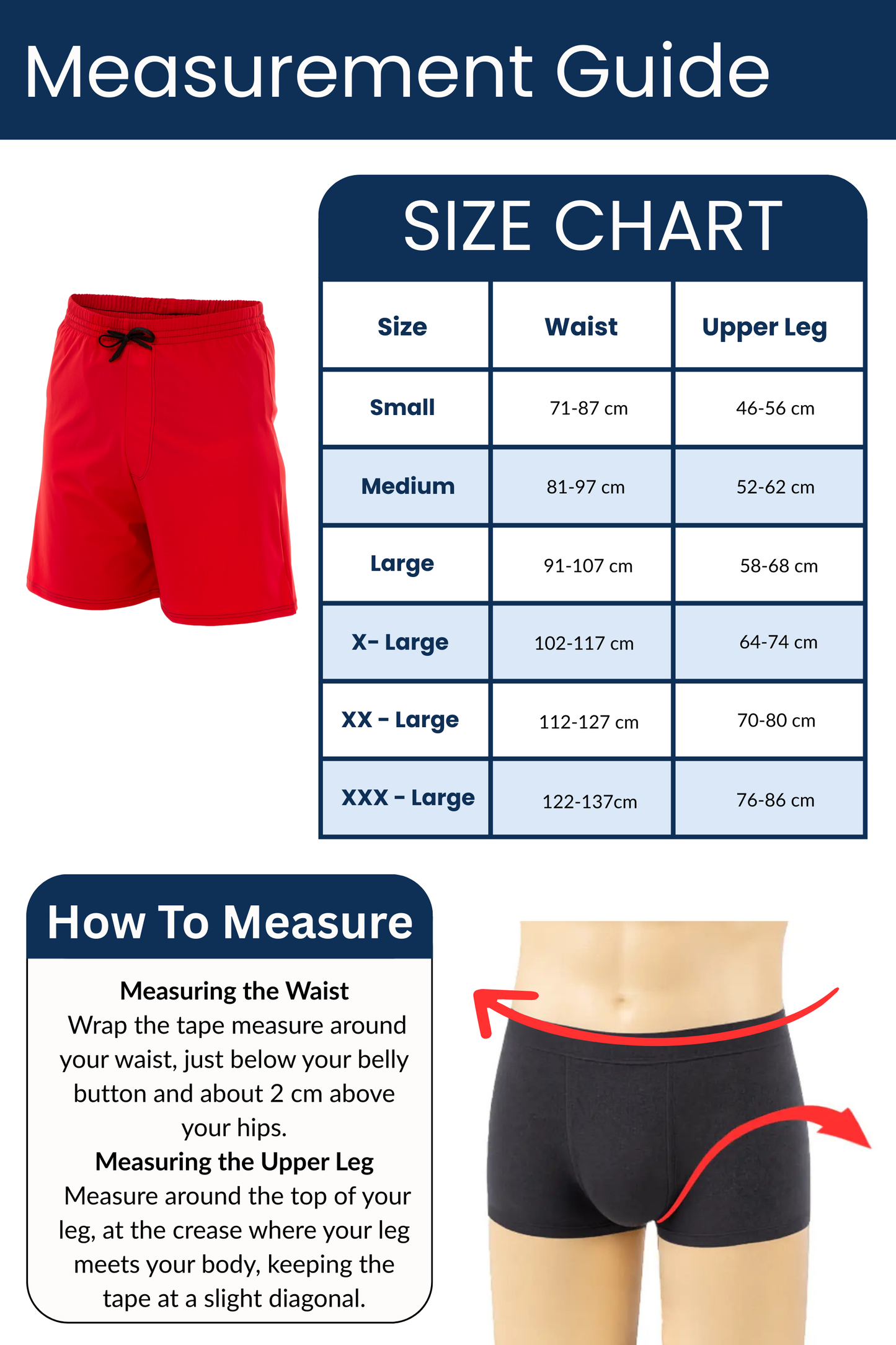 Men's Eco Swim Shorts Red