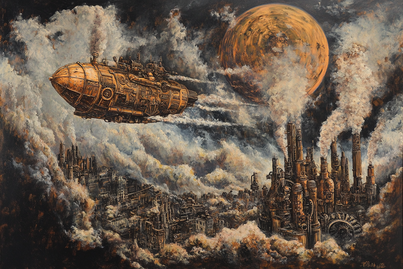 Mechanical Dreamscape Canvas
