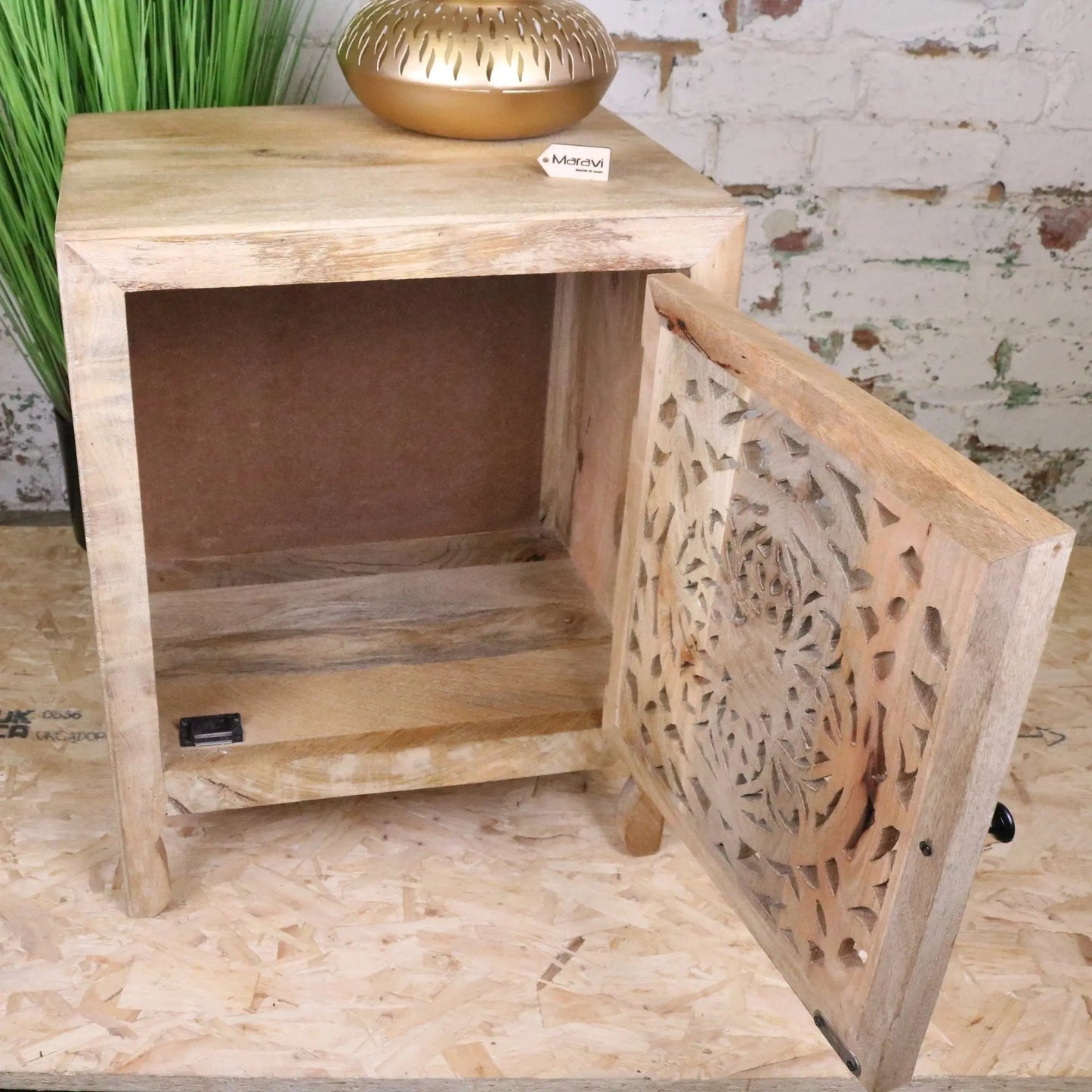 Mehira Mango Wood Bedside Cabinet