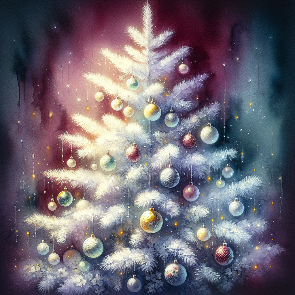 Melancholic Christmas Serenity Canvas