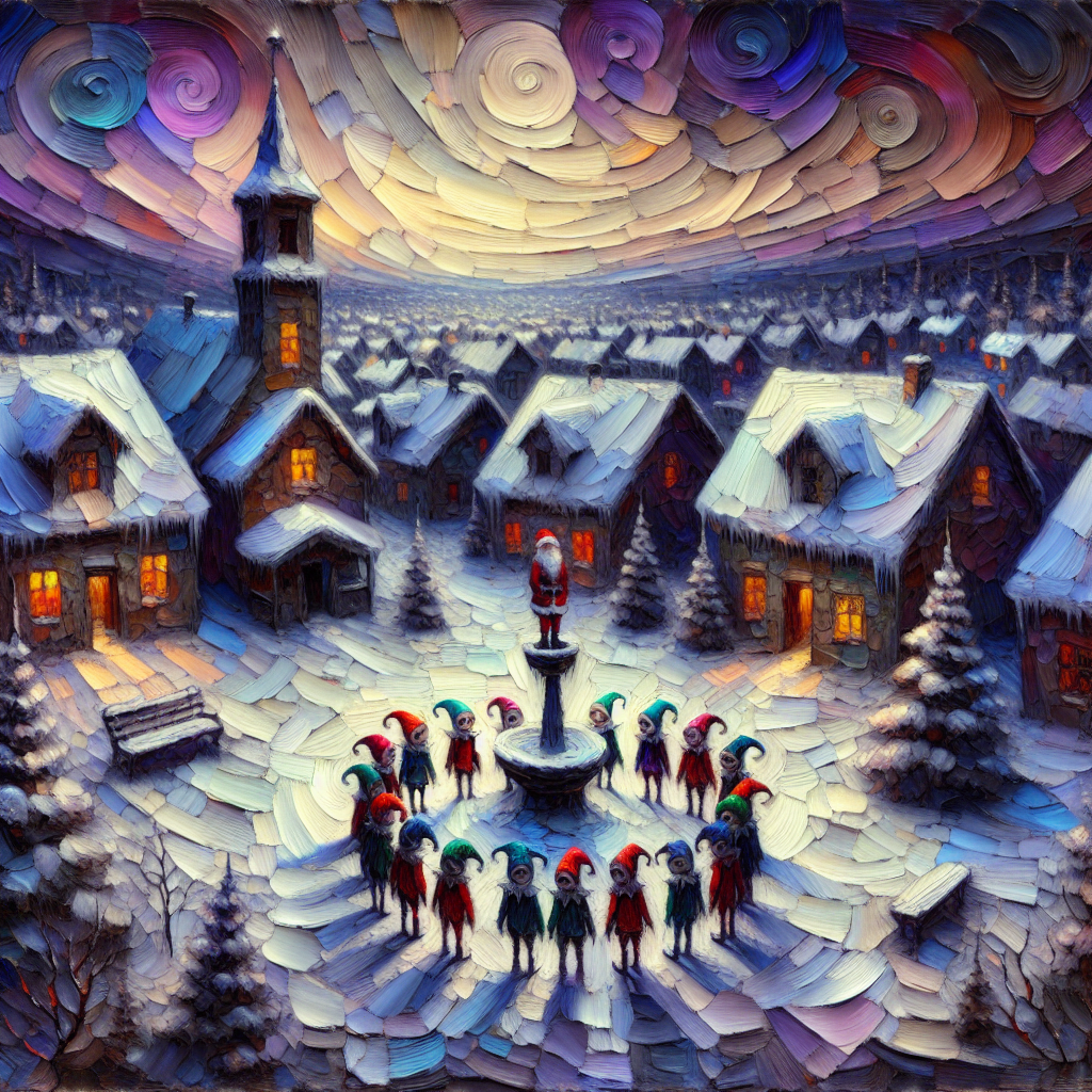 Melancholy Winter Elves' Canvas