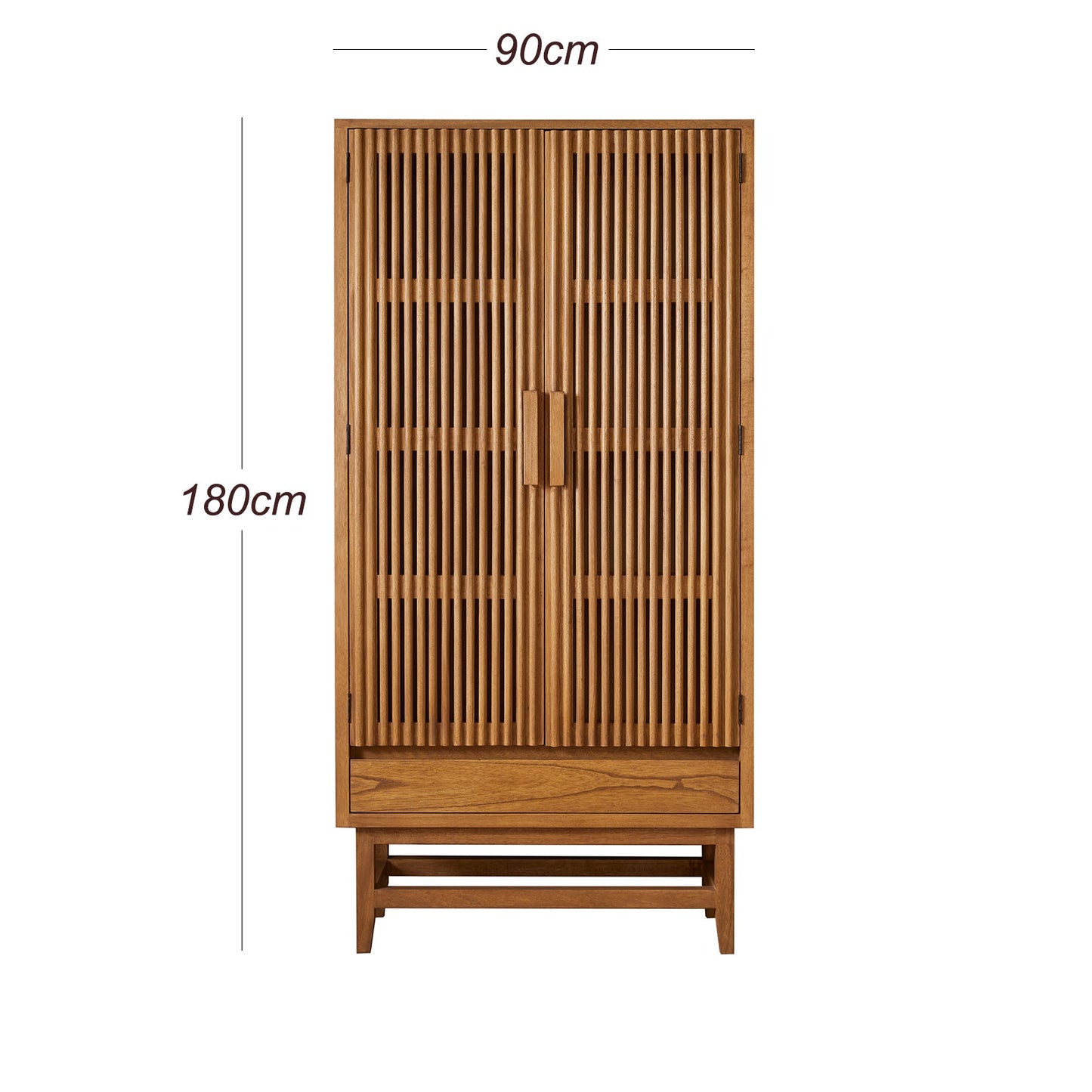 Melia Light Oak Wardrobe with Drawers