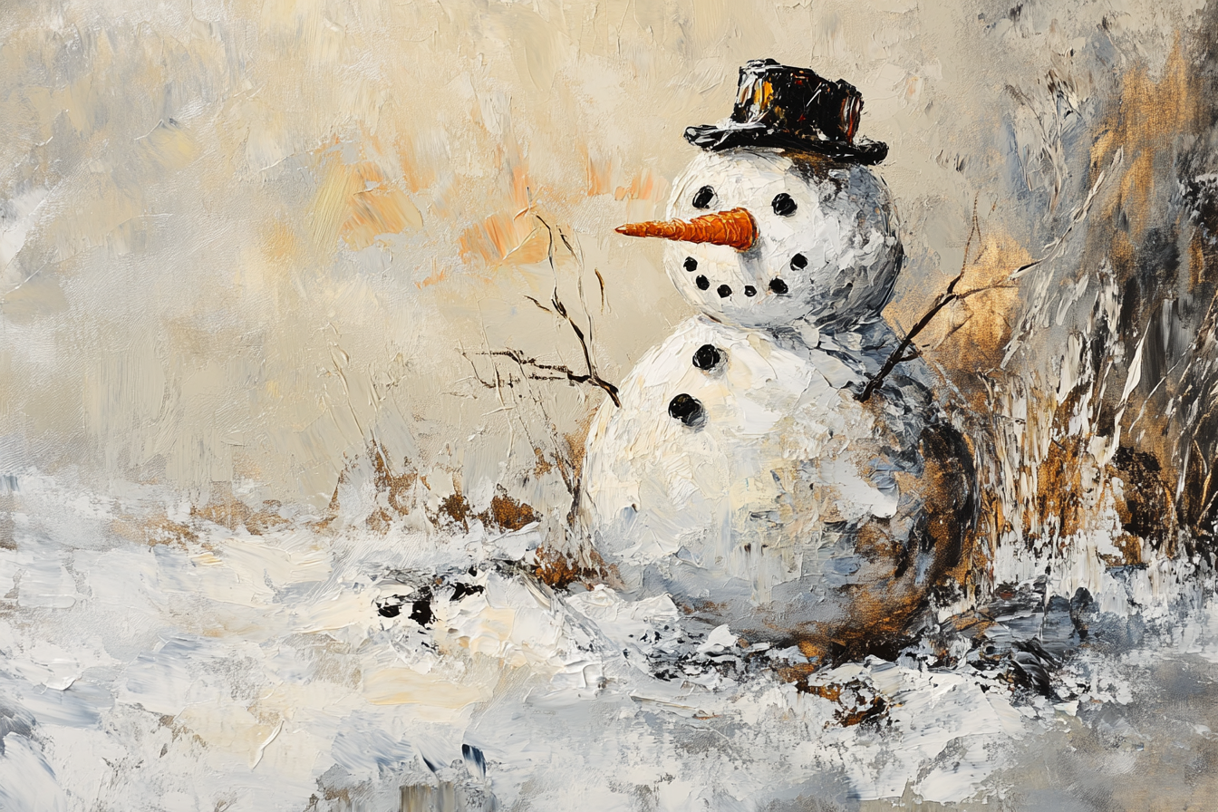 Melting Snowman Blanket