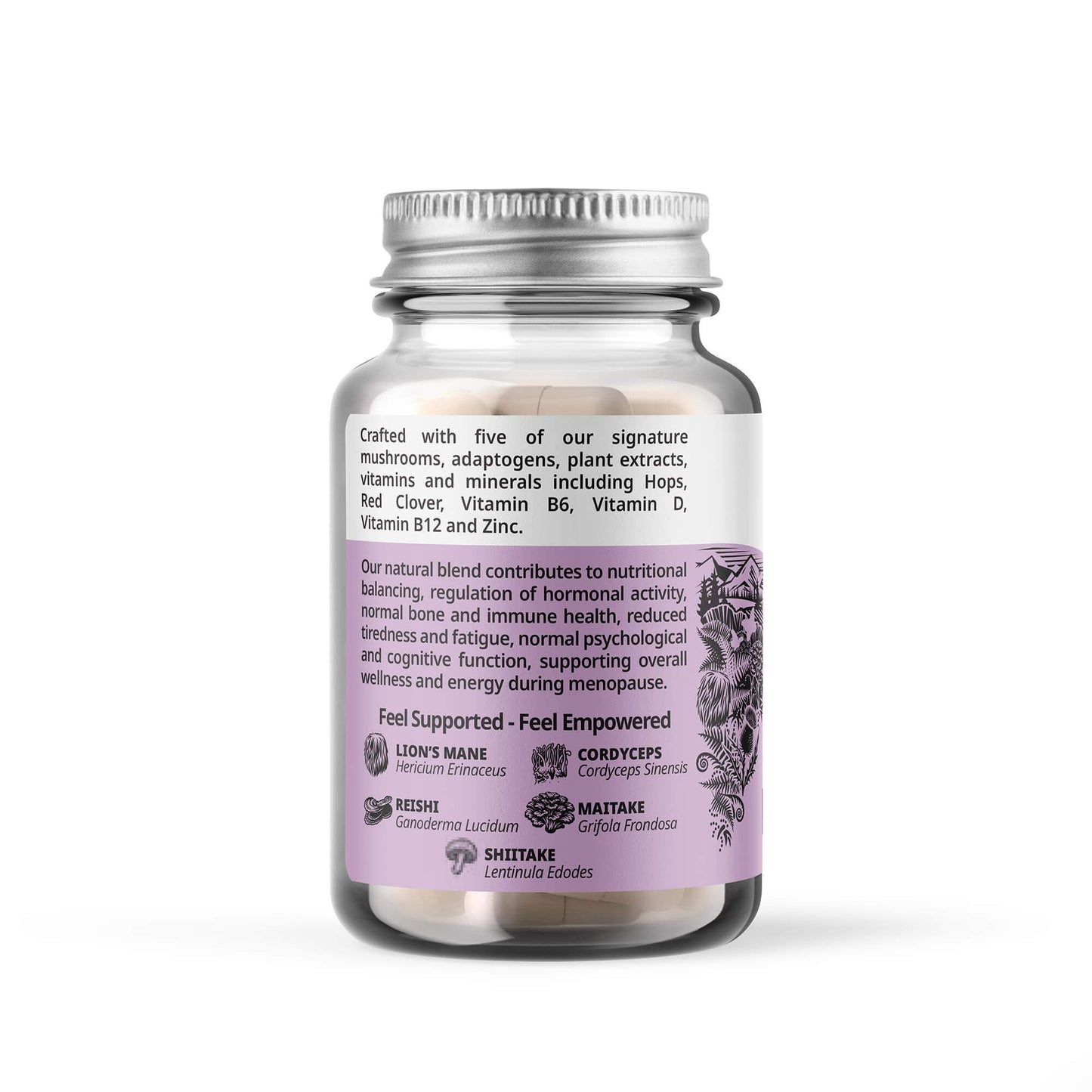 Empower – Mushroom Blend for Menopause Support (60 Capsules)
