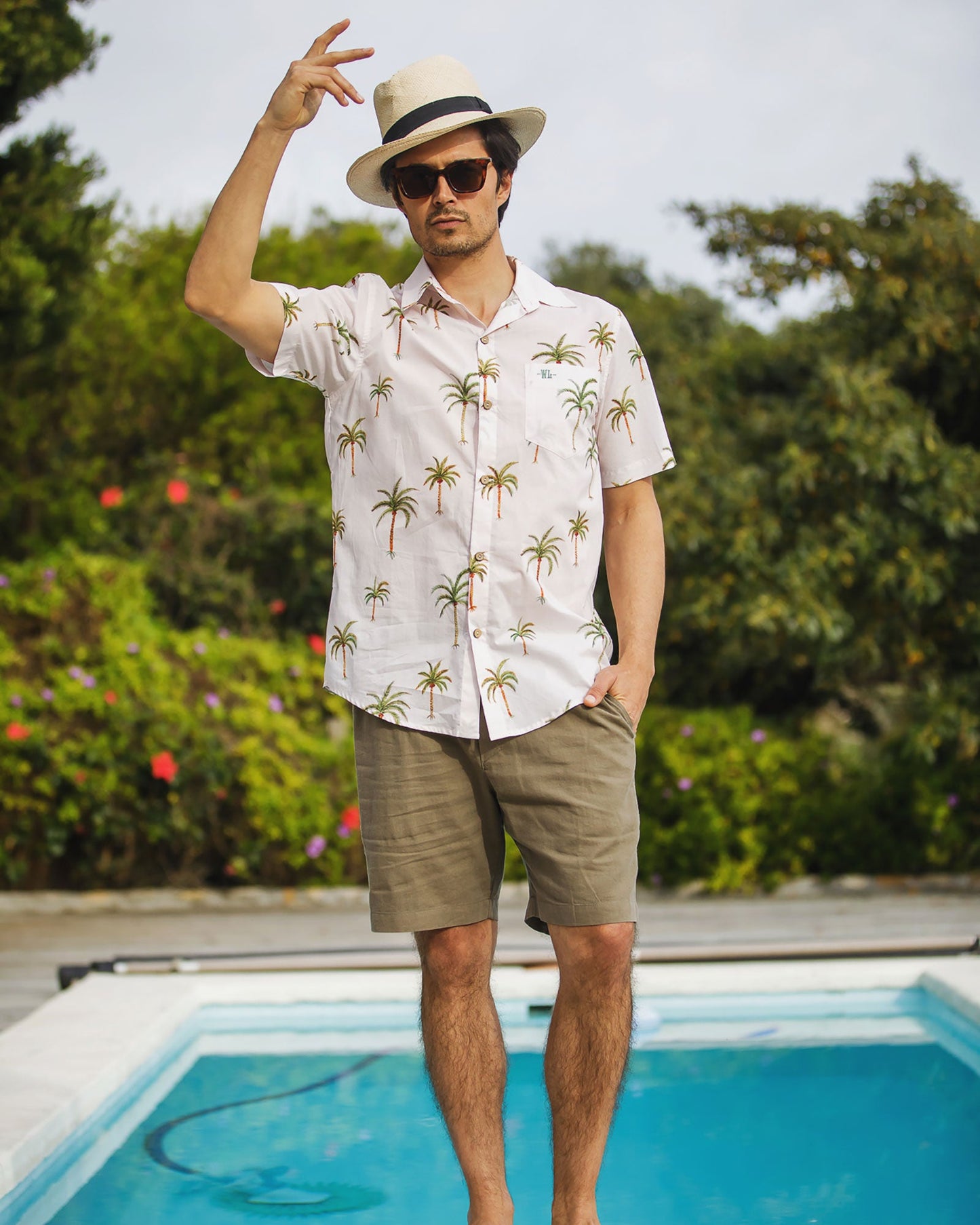 Mens Holiday Shirt - Palm Beach