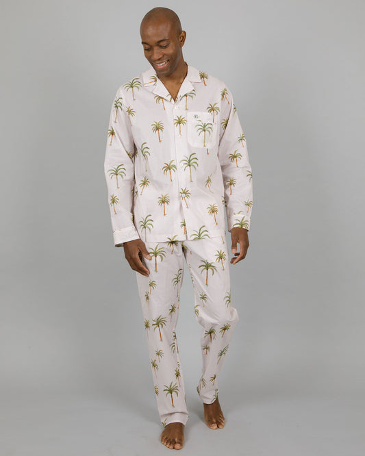 Mens Long Pyjamas - Palm Beach
