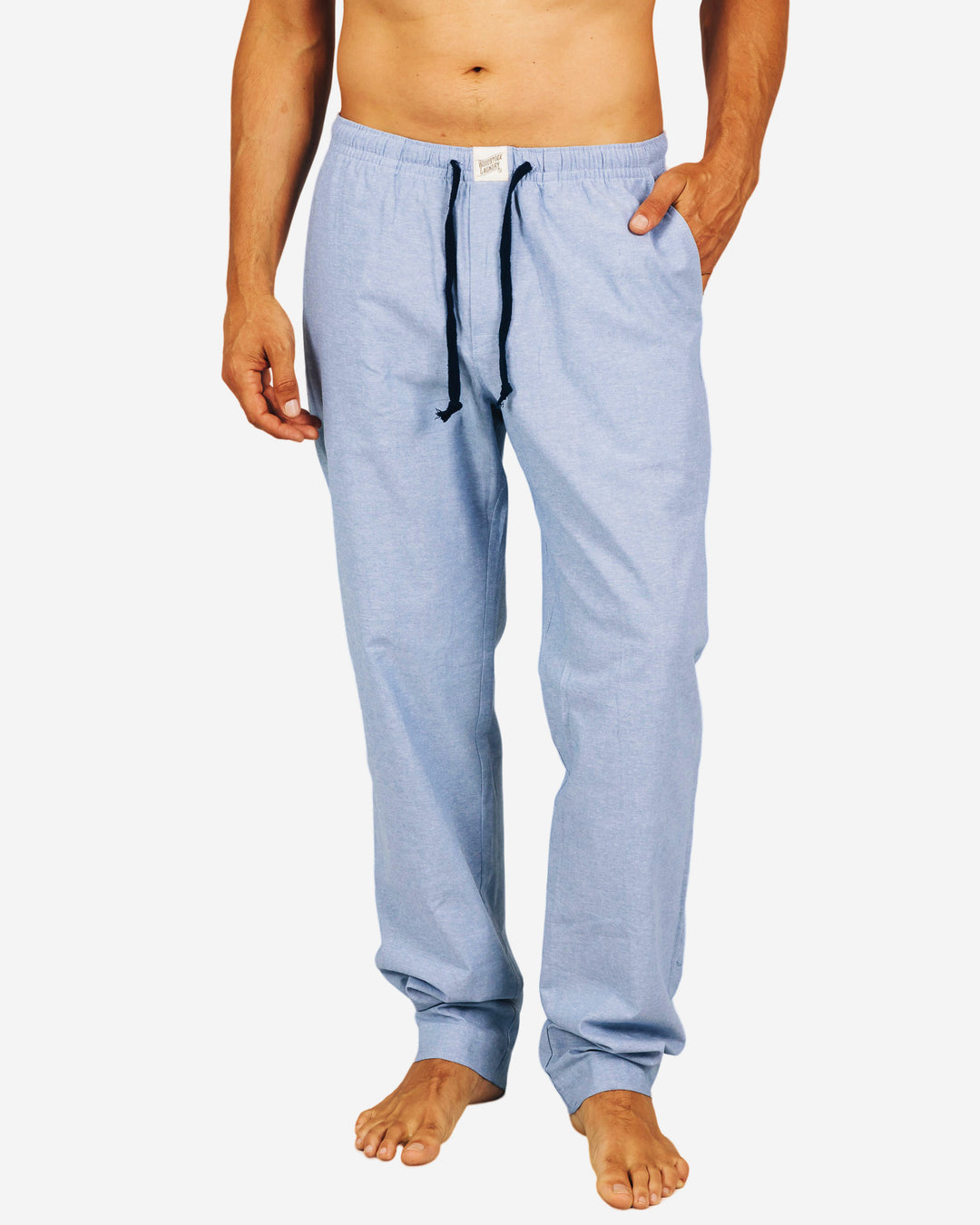 Mens Lounge Pants - Denim Light Blue