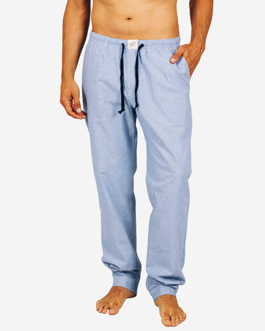 Mens Lounge Pants - Denim Light Blue