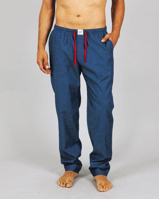 Mens Lounge Pants - Denim Medium Blue