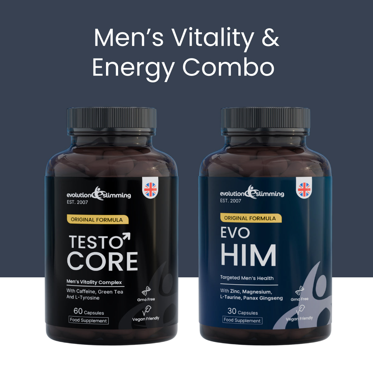 Male Vitality, Strength, Health & Energy Combo