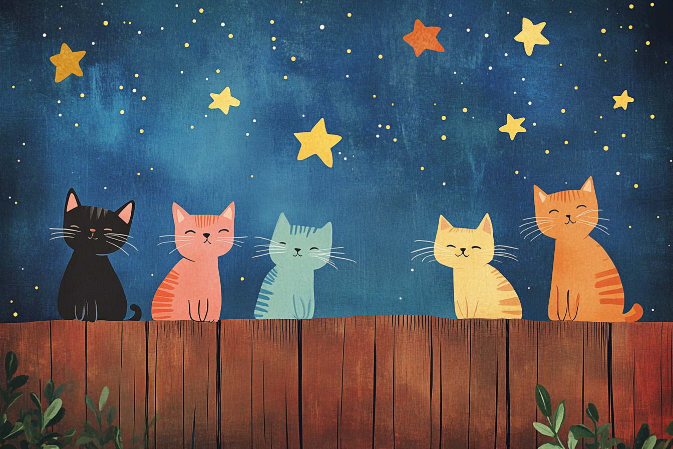 Meowing Cats Night Blanket