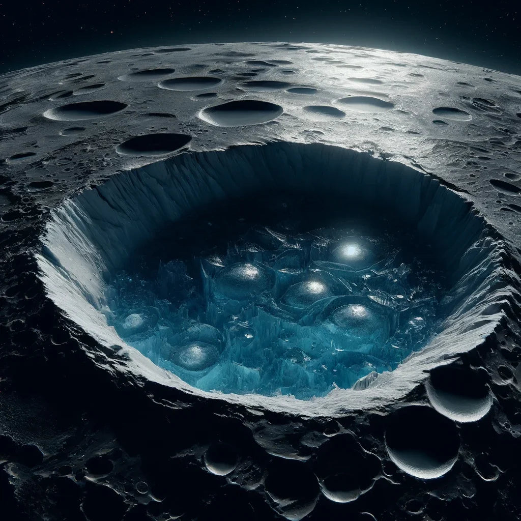 Mercury's Polar Ice Mystery Cotton Cushion
