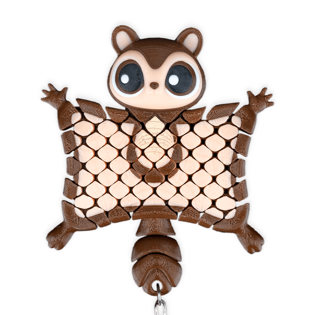 Merle the Flying Squirrel Keychain - The Cutest Bag Buddy