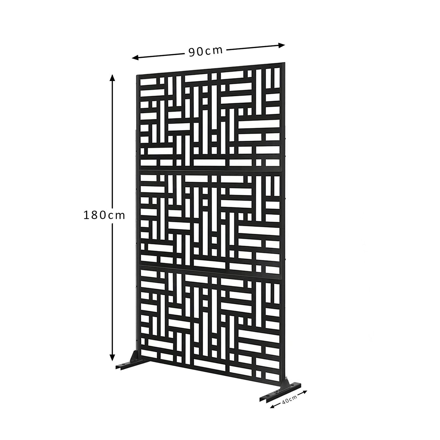Metal Indoor/Outdoor Privacy Screen 90cm x 180cm - Maze