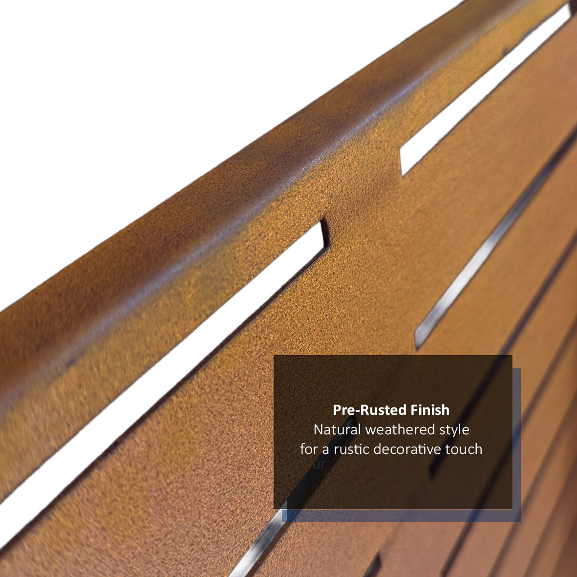 Metal Indoor/Outdoor Privacy Screen 90cm x 180cm - Slats