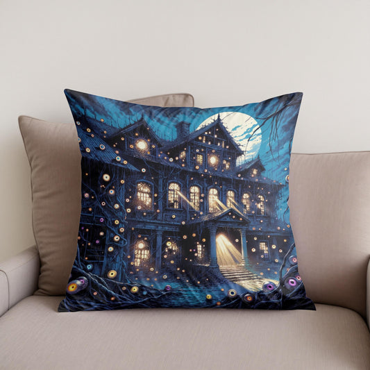 Manor of the Watchful Eyes Cotton Cushion
