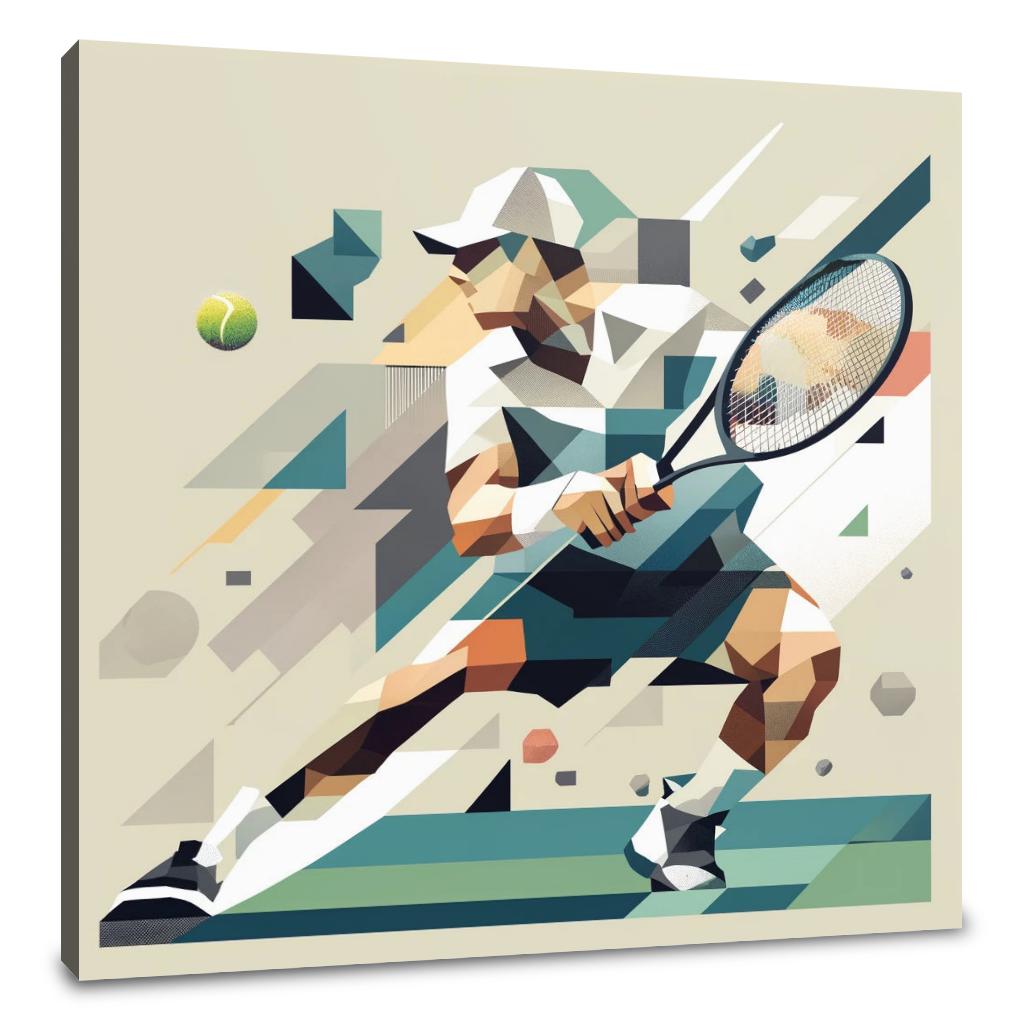 Dynamic Tennis Canvas
