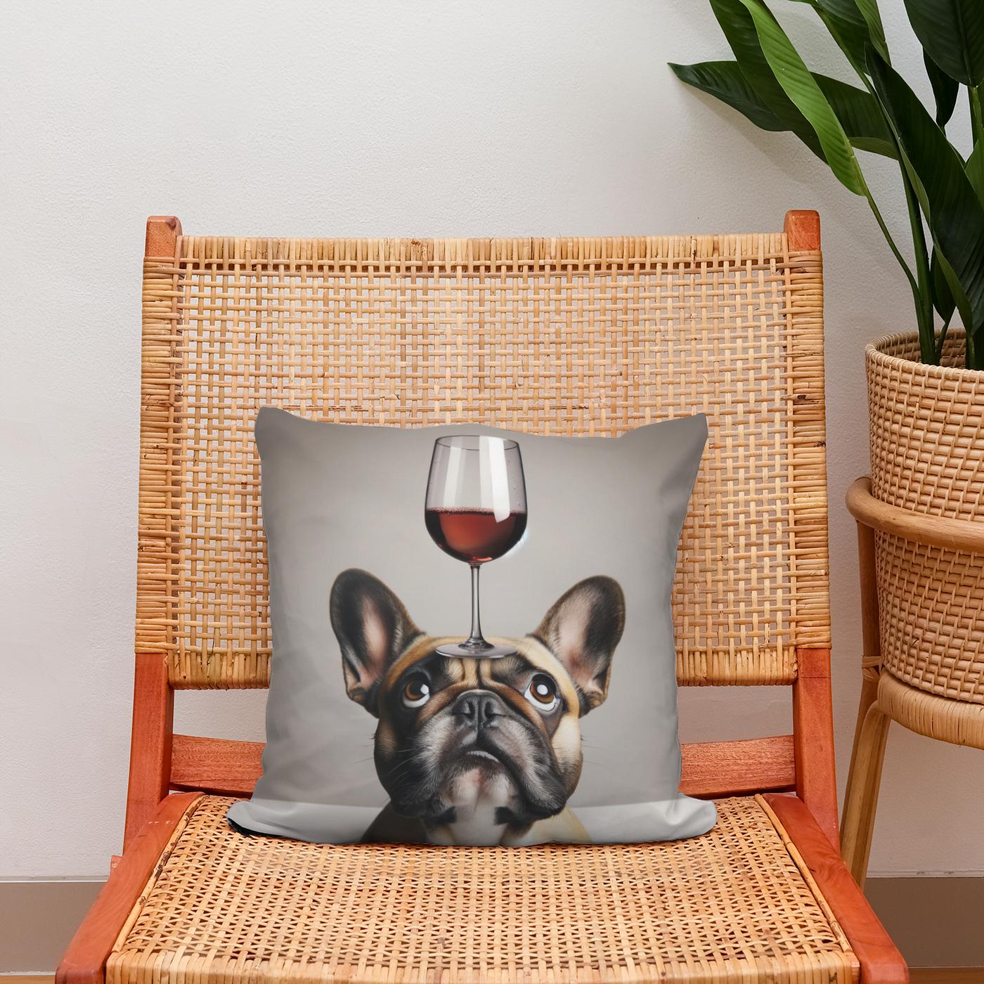 French Bulldog Toast Cotton Cushion