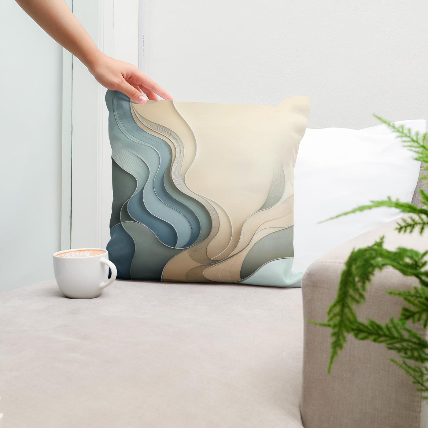 Serenity Shapes Cotton Cushion