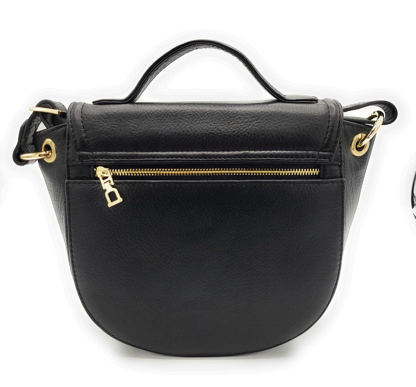 SADDLER MIA Top Handle Real Leather Designer Handbag with Ring Detail
