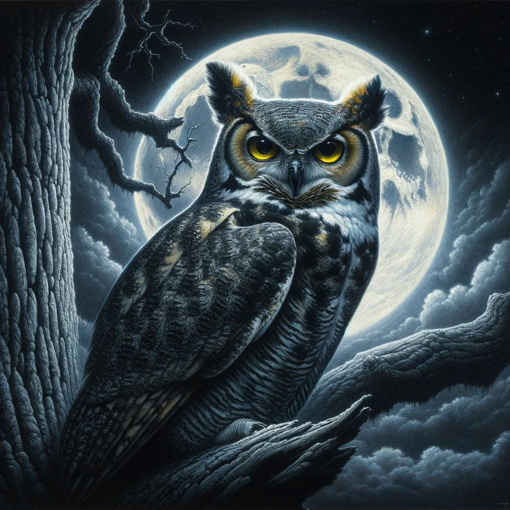 Midnight Gaze Cotton Cushion