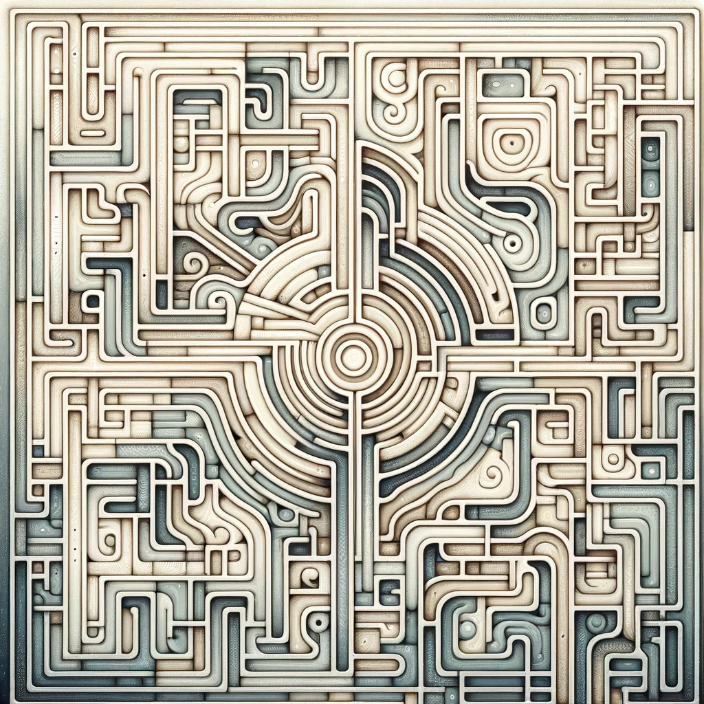Mind's Labyrinth Canvas