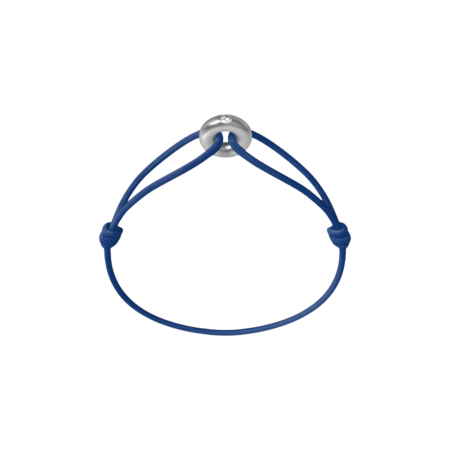 Mini Silver Soho Diamond Cord Bracelet