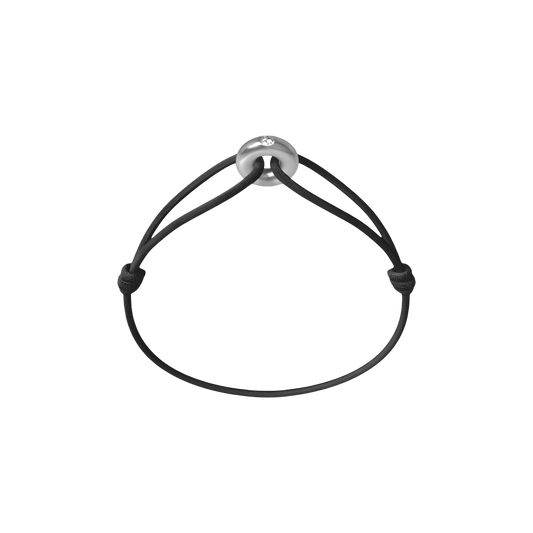 Mini Silver Soho Diamond Cord Bracelet