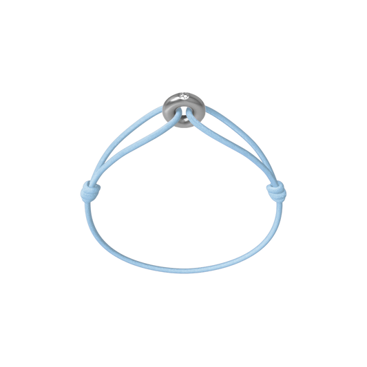 Mini Silver Soho Diamond Cord Bracelet