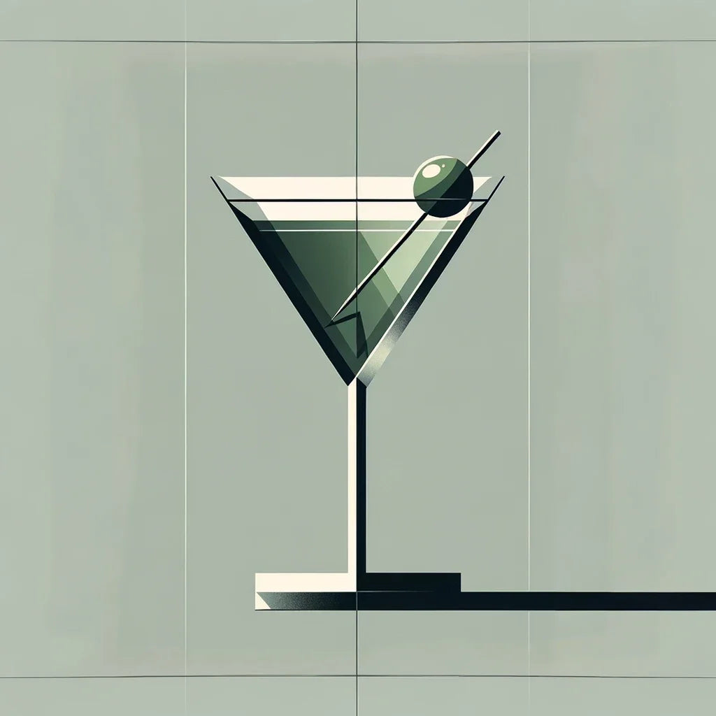 Minimalist Dirty Martini Canvas