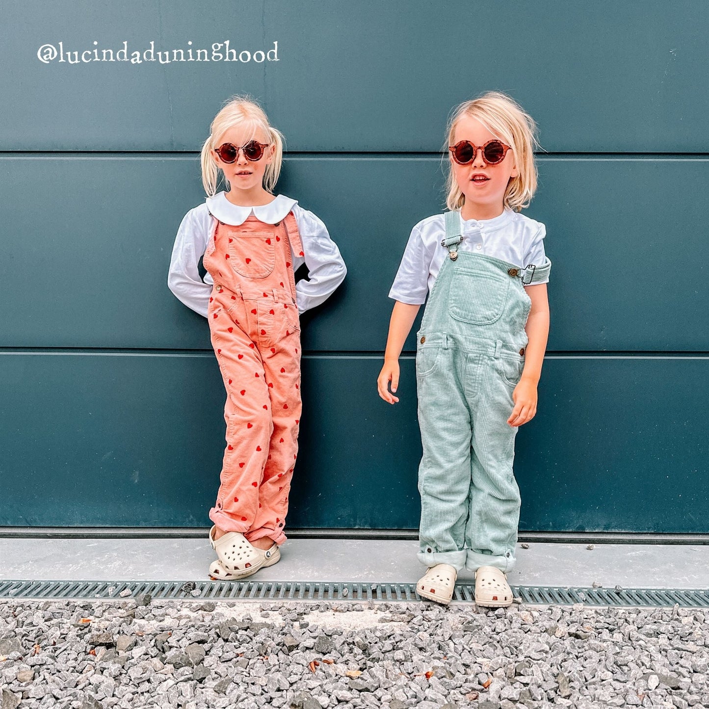Mint Chunky Cord Dungarees
