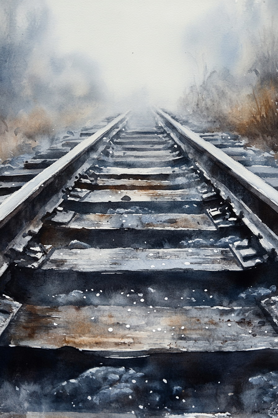 Misty Rails Canvas