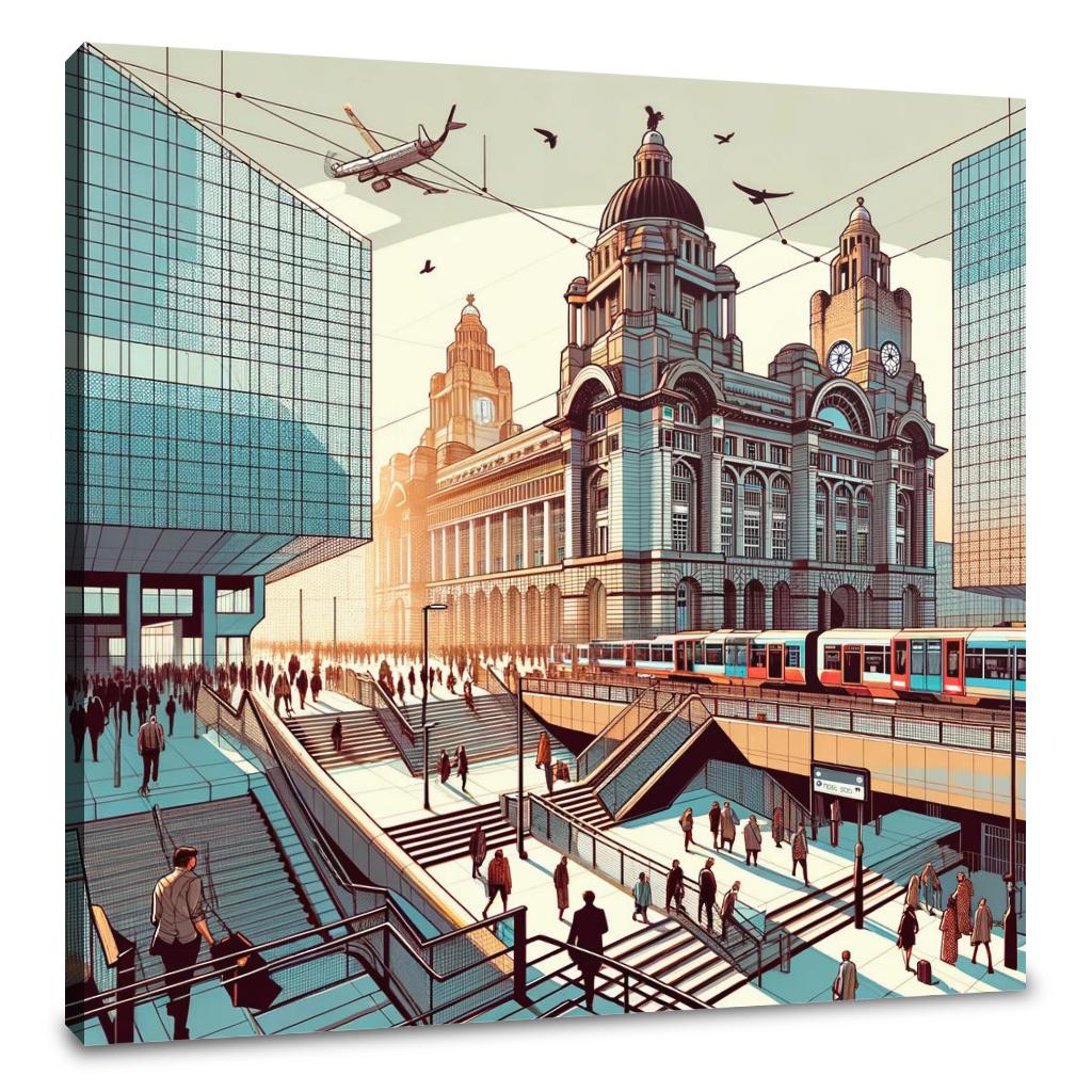 Liverpool Lime Street Nexus Canvas