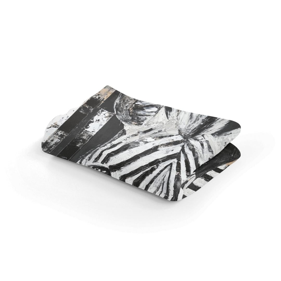 Zebra Geometry Blanket