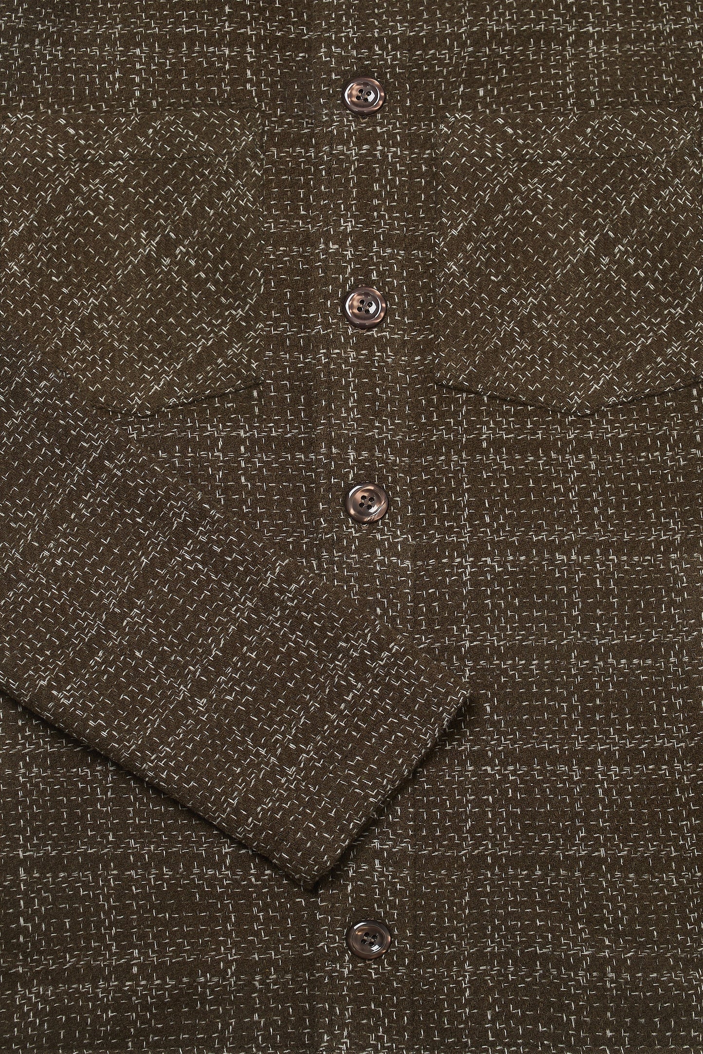 Bart Frame Overshirt - Mocha / Ecru